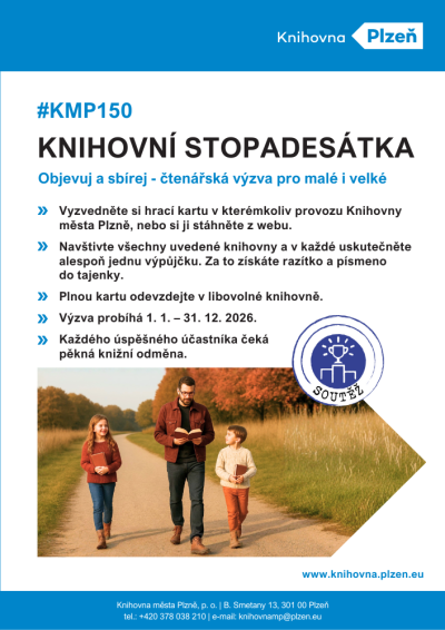 Knihovní stopadesátka - plakátek